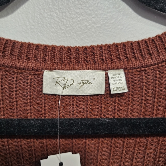 Stitch‎ Fix RD Style Women’s Sweater Size XL Long Sleeve V Neck Tunic NWT - Picture 3 of 8